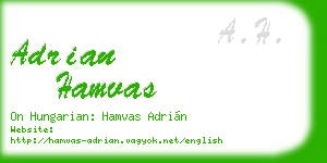 adrian hamvas business card